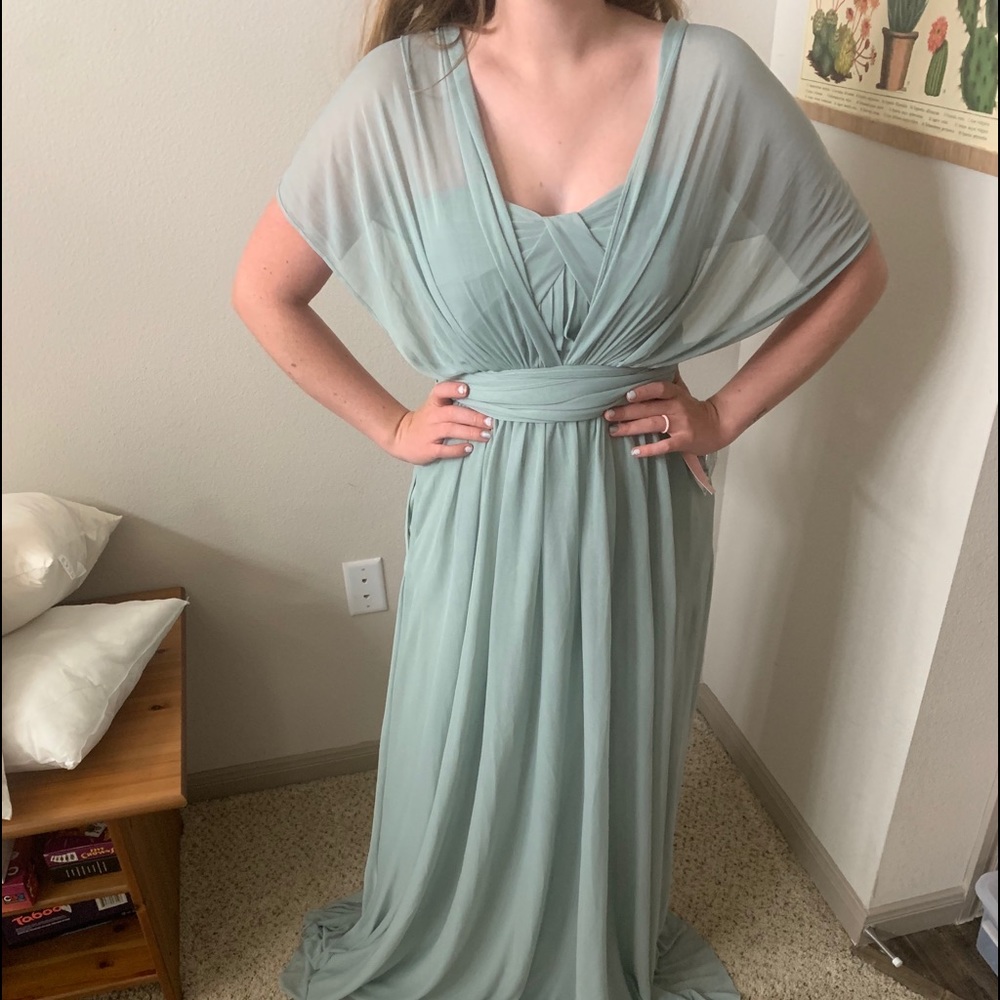 Bridesmaid dress - sage green